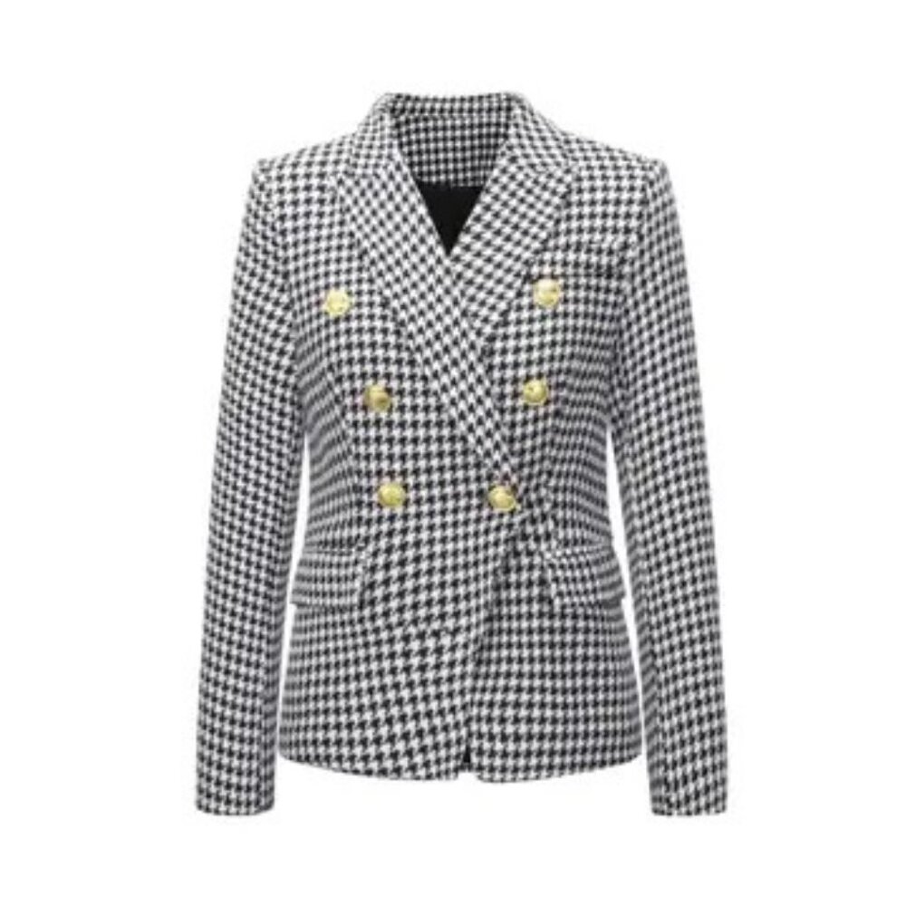 Tweed Double Breasted Blazer